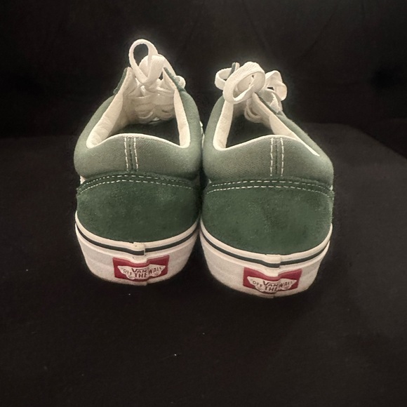 Vans Green and White Low-Top Sneakers/unisex - Picture 3 of 5